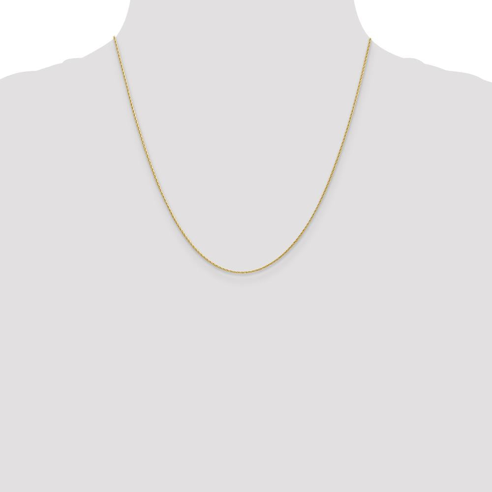14K Yellow Gold 20" Parisian Wheat Chain with Lobster Clasp - 1mm Width by Oro Pregiato