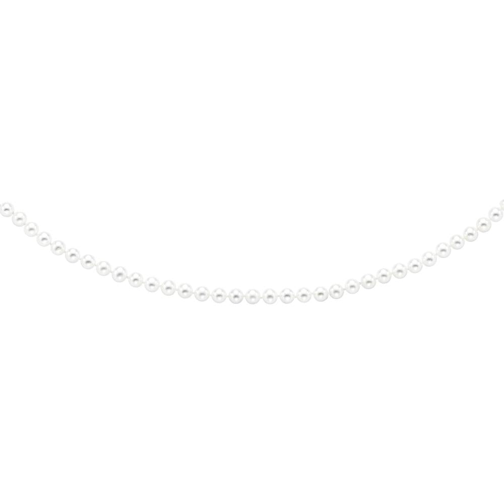 14K Yellow Gold 20" Pearl Strand Necklace with 6.0-6.5mm Lustrous Pearls - After The Ring Bridal Collection by Orozza Fine Jewelry