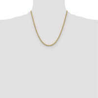 14K Yellow Gold 20" Regular Rope Chain - 3.8mm Width