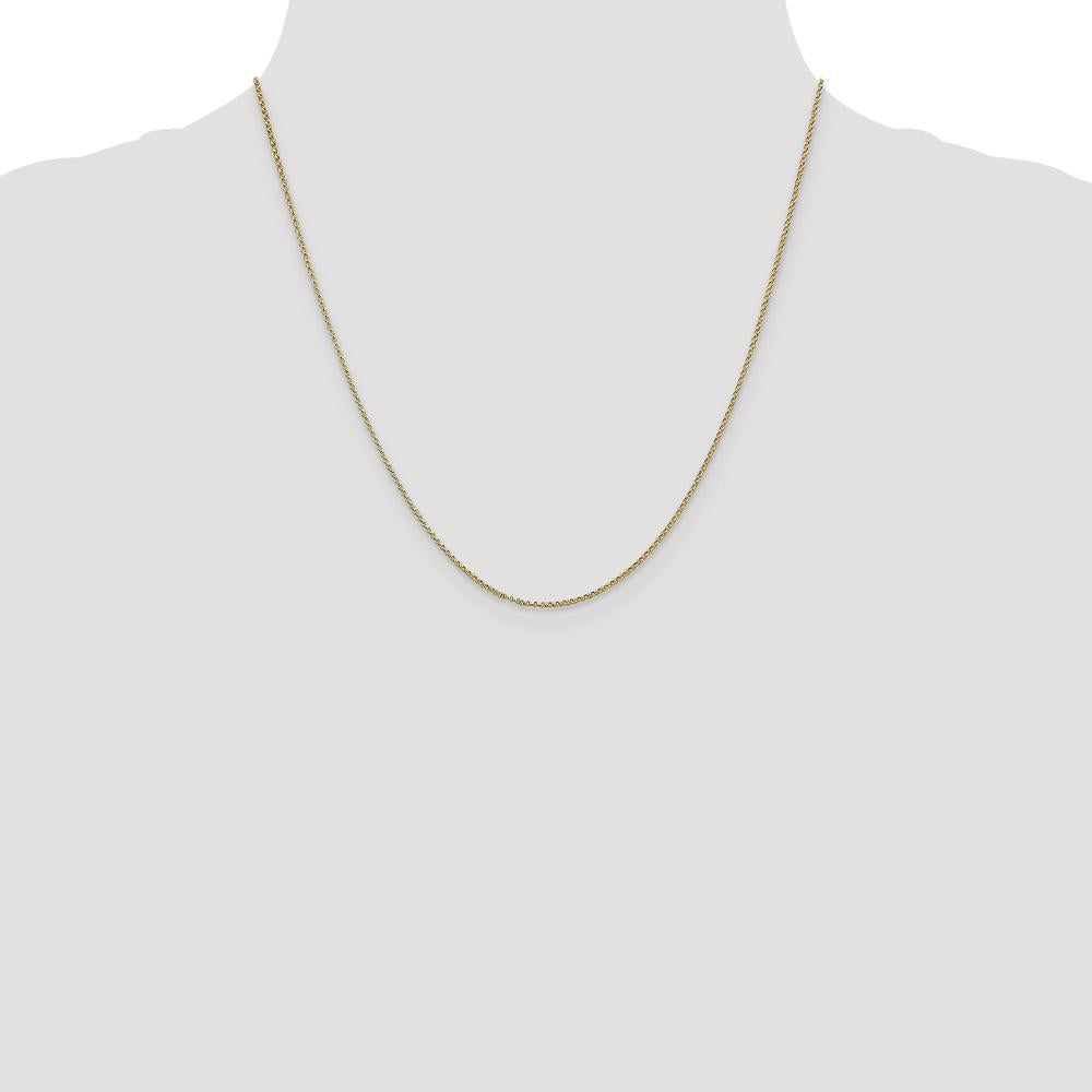 14K Yellow Gold 20" Rolo Chain Necklace with Lobster Clasp by Oro Pregiato