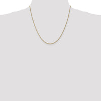 14K Yellow Gold 20" Singapore Chain with Polished Finish and Spring Ring Clasp by Oro Pregiato
