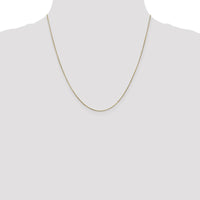 14K Yellow Gold 20" Snake Chain Necklace - 0.65mm Width by 0