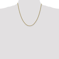14K Yellow Gold 20" Spiga Chain Necklace - 2.1mm Width by Oro Pregiato