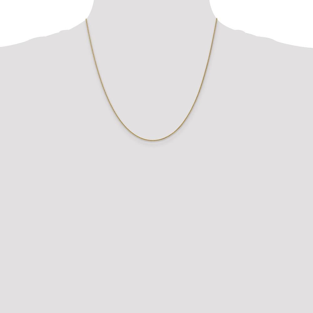 14K Yellow Gold 20" Spiga Chain Necklace with Lobster Clasp by Oro Pregiato