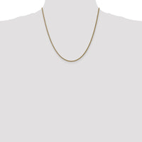 14K Yellow Gold 20" Spiga Chain Necklace with Spring Ring Clasp by Oro Pregiato