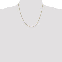 14K Yellow Gold 20" Spiga Chain with Lobster Clasp - 0.85mm Width by Monteluci Fine Jewelry
