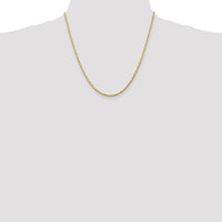 14K Yellow Gold 20" Ultra Diamond-cut Rope Chain - 2.25mm Width by Oro Pregiato