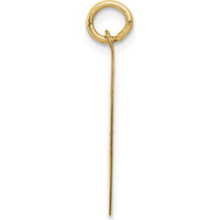 14K Yellow Gold 20mm Engravable Chihuahua Disc Pendant by Oro Pregiato