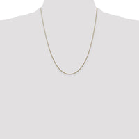 14K Yellow Gold 22" 0.8mm Polished Snake Chain with Lobster Clasp by 0