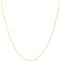 14K Yellow Gold 22" 1.3mm French Cable Chain Necklace with Lobster Clasp by Orozza Fine Jewelry
