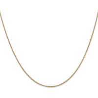 14K Yellow Gold 22" 1.4mm Round Snake Chain with Polished Finish by 0