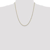 14K Yellow Gold 22" 1.5mm Box Chain Necklace with Lobster Clasp by Oro Pregiato