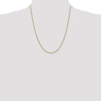 14K Yellow Gold 22" 1.6mm Round Open Link Cable Chain with Lobster Clasp by Oro Pregiato