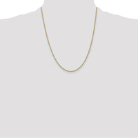 14K Yellow Gold 22" 1.8mm Forzantine Cable Chain with Lobster Clasp by Oro Pregiato