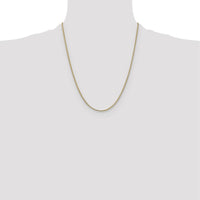 14K Yellow Gold 22" 1mm Franco Chain with Lobster Clasp by Oro Pregiato