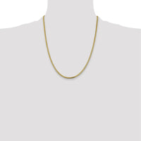 14K Yellow Gold 22" 2.3mm Franco Chain with Lobster Clasp by Oro Pregiato