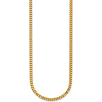 14K Yellow Gold 22" 2.5mm Franco Chain Necklace with Lobster Clasp by Oro Pregiato