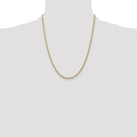 14K Yellow Gold 22" 2.8mm Spiga Chain with Lobster Clasp by Oro Pregiato