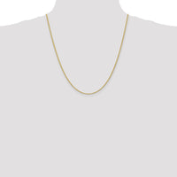 14K Yellow Gold 22" 2mm Rope Chain Necklace with Lobster Clasp