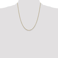 14K Yellow Gold 22" 2mm Round Open Link Cable Chain with Lobster Clasp by Oro Pregiato