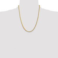 14K Yellow Gold 22" 3.7mm Franco Chain with Fancy Lobster Clasp by Oro Pregiato