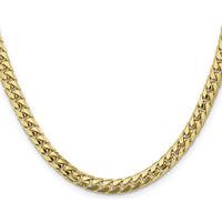 14K Yellow Gold 22" 5.5mm Solid Miami Cuban Link Chain with Lobster Clasp by Oro Pregiato