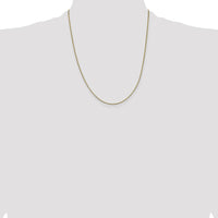 14K Yellow Gold 22" .95mm Polished Box Chain Necklace with Lobster Clasp by Oro Pregiato