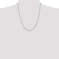 14K Yellow Gold 22" Box Chain Necklace - 1.4mm Width by Oro Pregiato