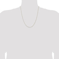 14K Yellow Gold 22" Box Chain Necklace with Lobster Clasp - Polished Finish by Oro Pregiato