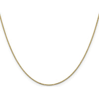 14K Yellow Gold 22" Box Chain Necklace with Spring Ring Clasp by Oro Pregiato