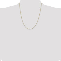 14K Yellow Gold 22" Box Chain Necklace with Spring Ring Clasp by Oro Pregiato