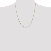 14K Yellow Gold 22" Box Chain Necklace with Spring Ring Clasp by Oro Pregiato