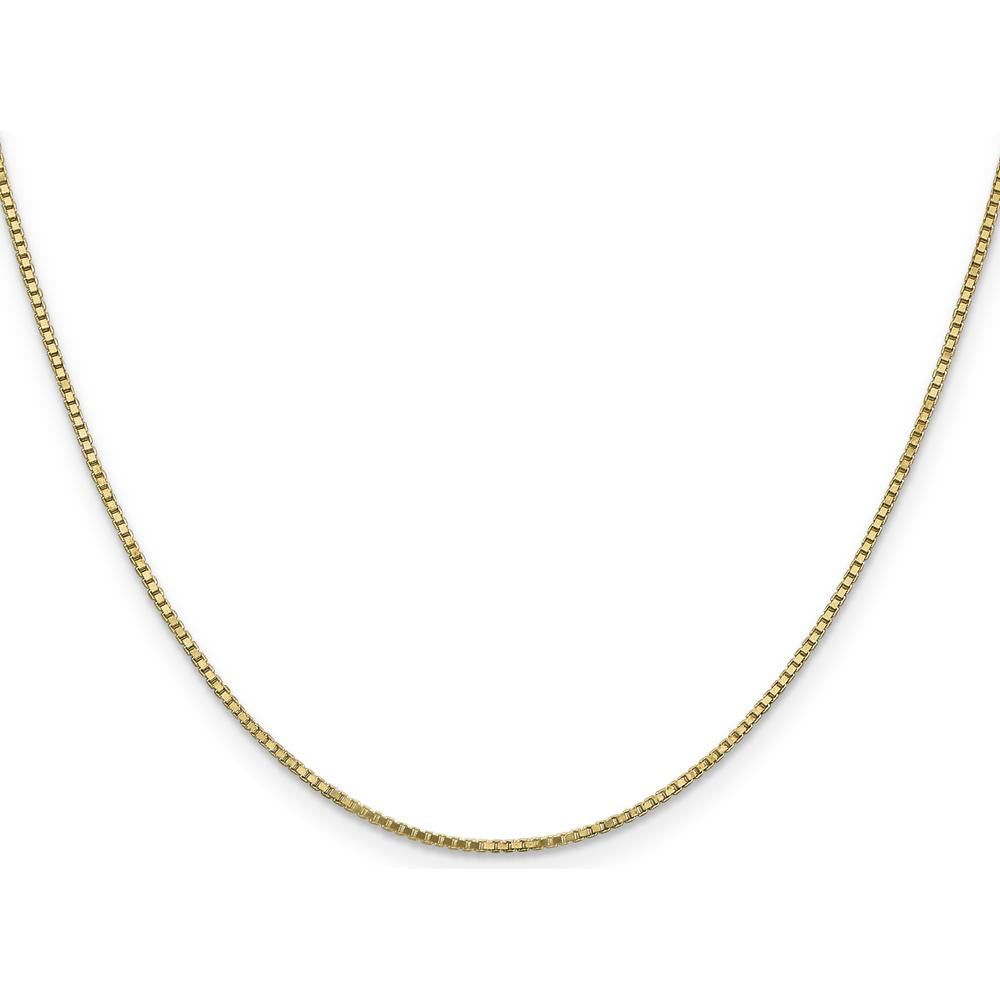 14K Yellow Gold 22" Box Chain with Lobster Clasp by Oro Pregiato