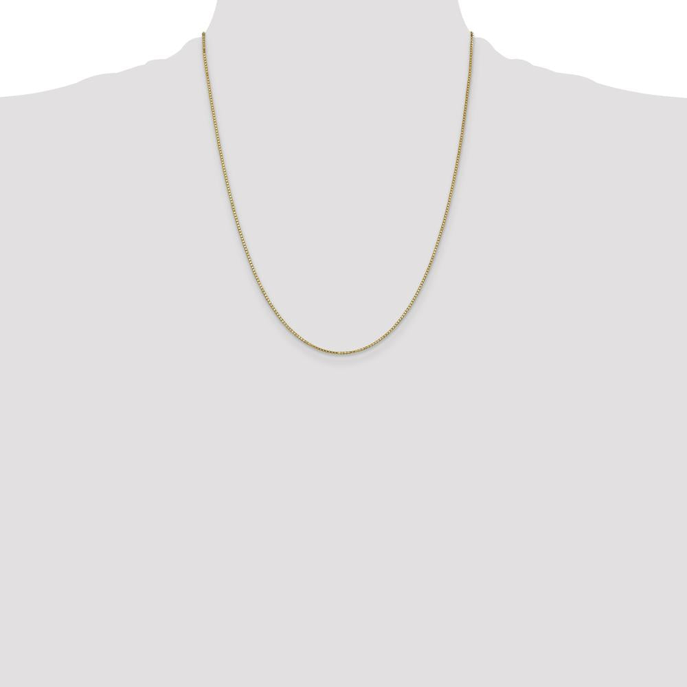 14K Yellow Gold 22" Box Chain with Lobster Clasp by Oro Pregiato