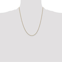 14K Yellow Gold 22" Cable Link Chain Necklace with Lobster Clasp by Oro Pregiato