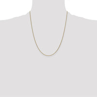 14K Yellow Gold 22" Cable Link Necklace with Lobster Clasp - Polished Finish by Official Gold Marks