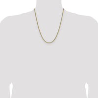 14K Yellow Gold 22" Diamond-Cut French Link Chain - 3.25mm Width by Oro Pregiato