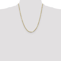 14K Yellow Gold 22" Diamond-Cut Milano Rope Chain - 2.75mm by Oro Pregiato