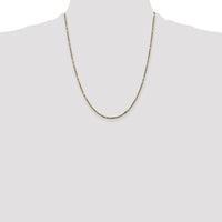 14K Yellow Gold 22" Diamond-Cut Milano Rope Chain Necklace with Lobster Clasp - 1.8mm by Oro Pregiato
