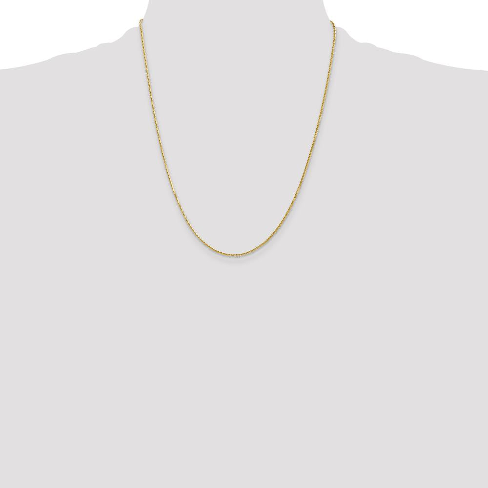 14K Yellow Gold 22" Diamond-Cut Parisian Wheat Chain - 1.5mm Width by Oro Pregiato
