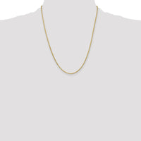 14K Yellow Gold 22" Diamond-Cut Parisian Wheat Chain - 1.9mm Width by Oro Pregiato