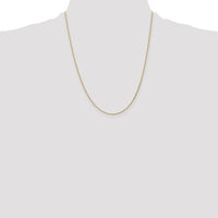 14K Yellow Gold 22" Diamond-Cut Parisian Wheat Chain Necklace with Lobster Clasp by Oro Pregiato