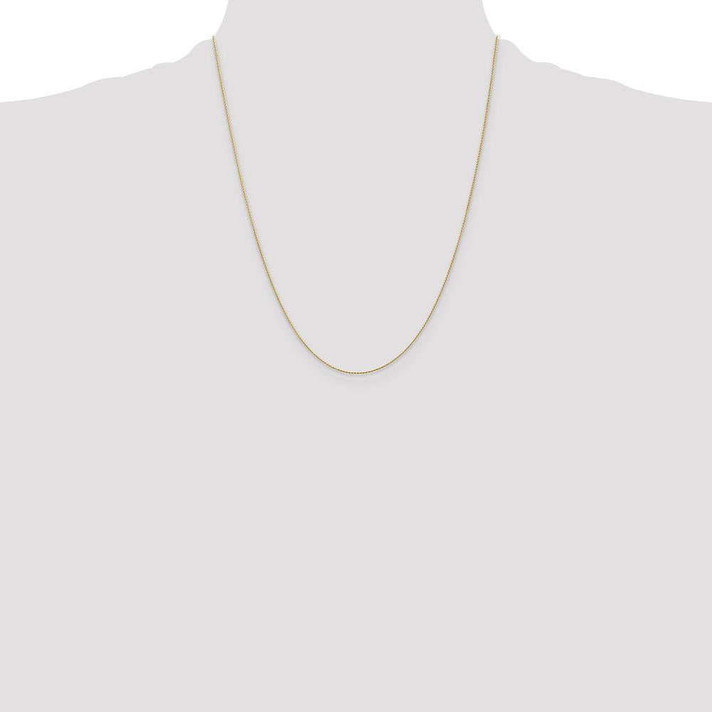 14K Yellow Gold 22" Diamond-Cut Parisian Wheat Chain with Lobster Clasp by Oro Pregiato