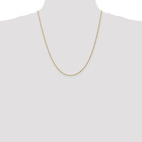 14K Yellow Gold 22" Diamond-Cut Solid Machine Made Rope Chain with Lobster Clasp by Oro Pregiato