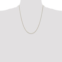 14K Yellow Gold 22" Diamond-Cut Spiga Chain Necklace with Lobster Clasp by Oro Pregiato