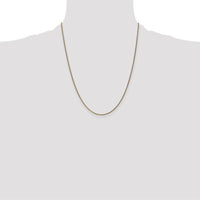14K Yellow Gold 22" Diamond-Cut Spiga Chain Necklace with Lobster Clasp by Oro Pregiato
