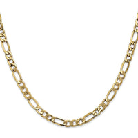 14K Yellow Gold 22" Figaro Chain - 5.75mm Width with Lobster Clasp by Oro Pregiato