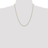14K Yellow Gold 22-Inch 1.7mm Ropa Link Chain Necklace with Lobster Clasp by 0