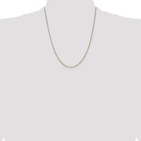 14K Yellow Gold 22-inch Box Chain Necklace with Lobster Clasp by Oro Pregiato