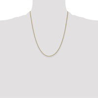 14K Yellow Gold 22" Lightweight Flat Anchor Link Pendant Chain by Oro Pregiato